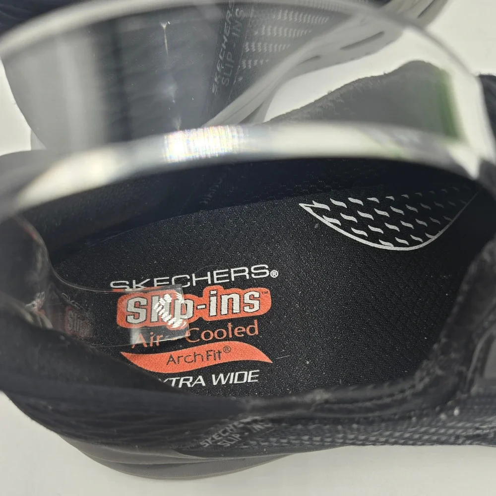 Skechers Slip-ins Glide-Step Altus Black Extra Wide Sneakers Size 10WW